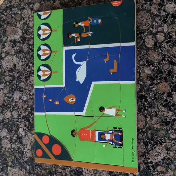 Vintage 1970s wooden puzzle - Picture 2 of 2